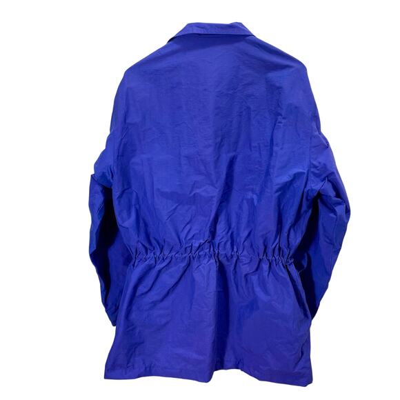 Vintage 90s Polo Ralph Lauren Blue Water Resistant Rain Jacket Oversized Medium - Picture 5 of 15